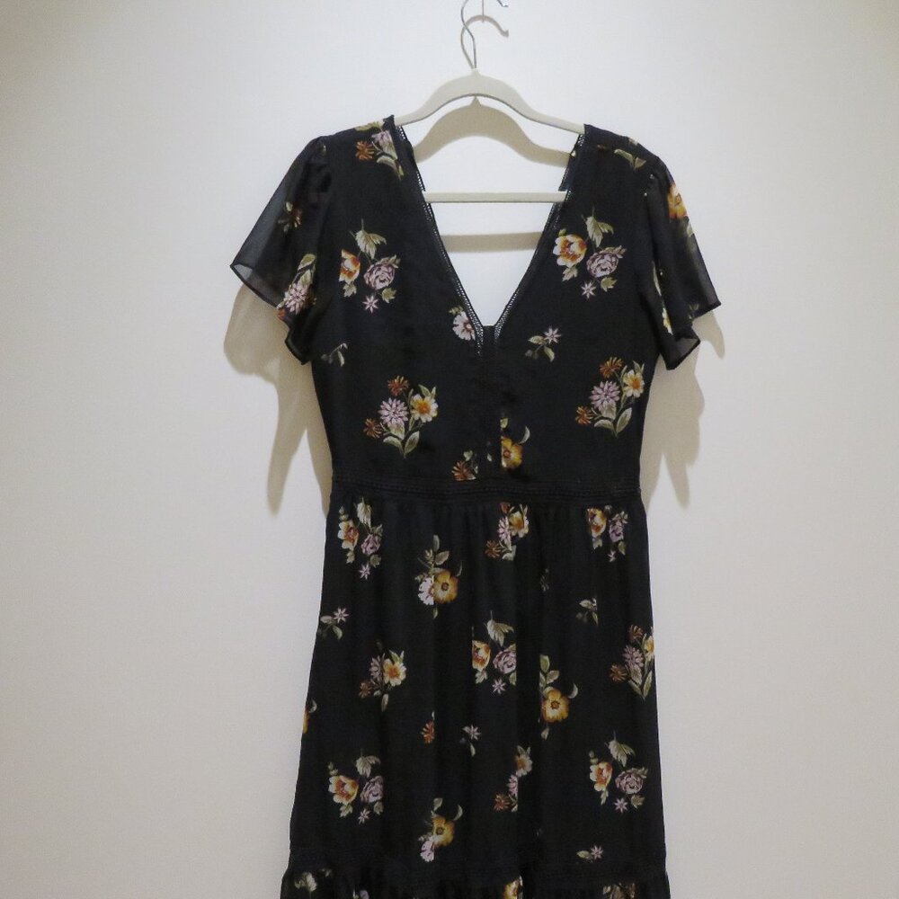 Abercrombie & Fitch Black Floral Maxi Dress - Picture 3 of 15